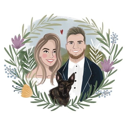 grafiki i ilustracje Portret malowany ze zdjęcia - plik cyfrowy