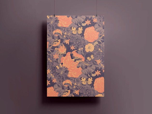 grafiki i ilustracje Plakat - kolaż - Garden - 30x40
