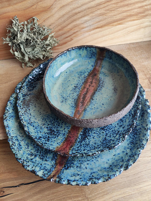 patery i talerze Zestaw ceramiczny stołowy
