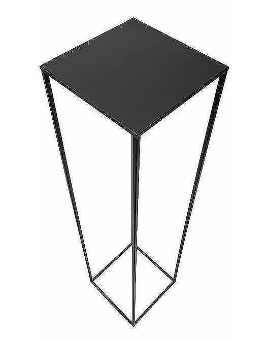 Kwietnik Metalowy Stojący Loft 100 cm Czarny MIA home