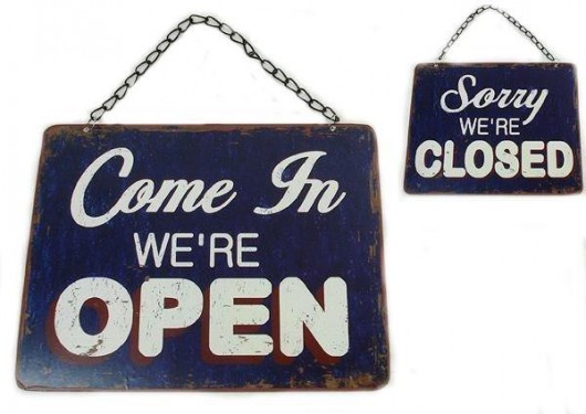 Szyld Open/Close MIA home