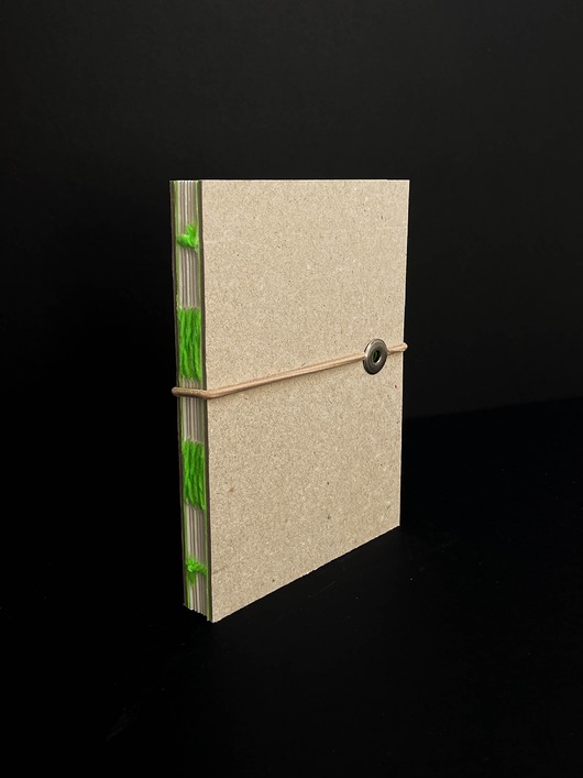 notatniki i albumy Notes gładki zamykany na gumkę Fluo Green mini