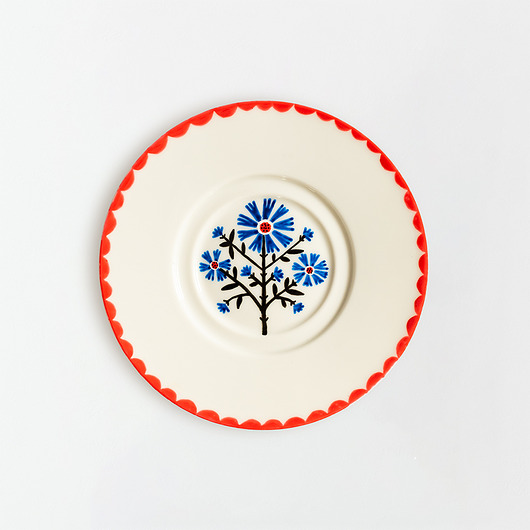 Ozdoby na ścianę Talerz na ścianę - chabry