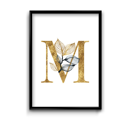 plakaty Plakat Litera M 