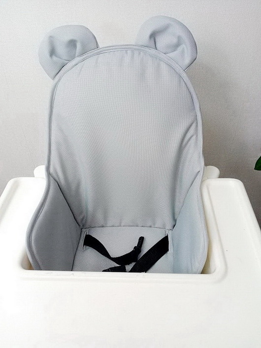 poduszki do pokoju dziecka Wkładka do krzesełka Ikea Antilop - z uszkami, miś