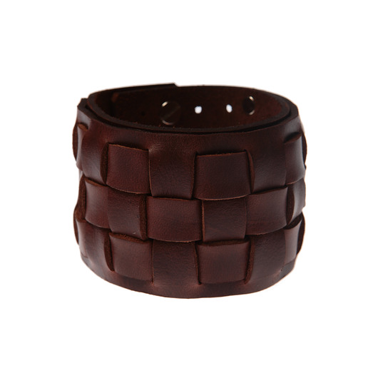 Bransoletka skórzana Square Brown LILITH STORE