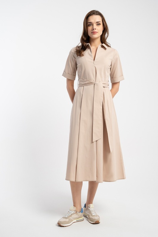 sukienki midi damskie Sukienka Paola Beige