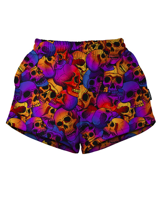 szorty damskie Shorty Spodenki Damskie DR.CROW Skulls