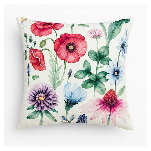 ozdoby wielkanocne Kwiecista poszewka dekoracyjna