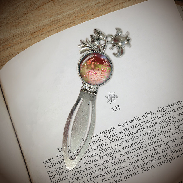 zakładki do książek Zakładka do książki - Lato, kwiaty - lilia