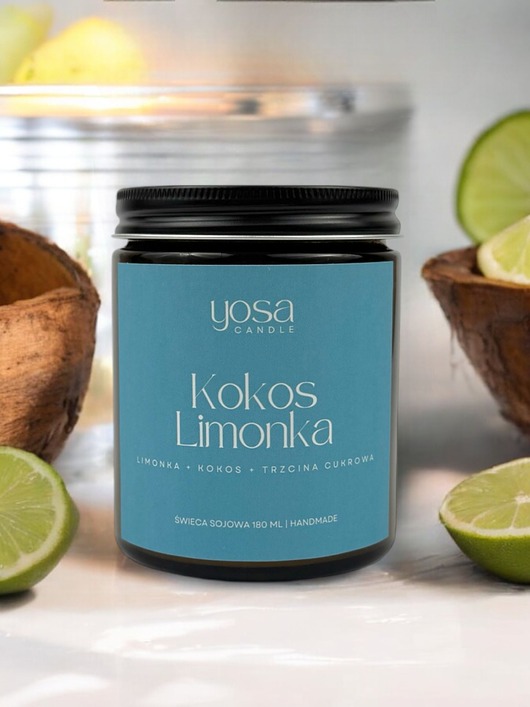 świece zapachowe Świeca Sojowa Kokos Limonka