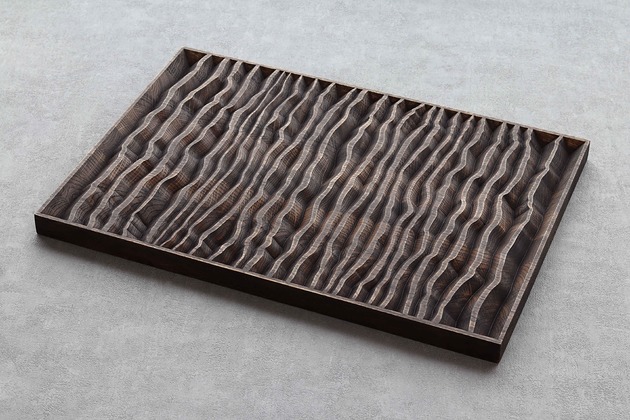 kafle i panele Panel ścienny 3D z drewna dębowego 50x35cm