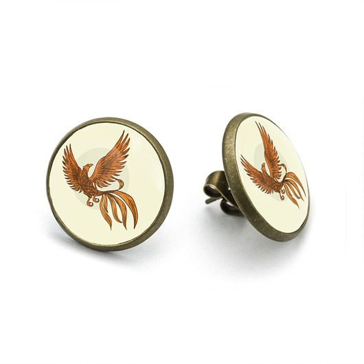 kolczyki - inne Kolczyki sztyfty Feniks 