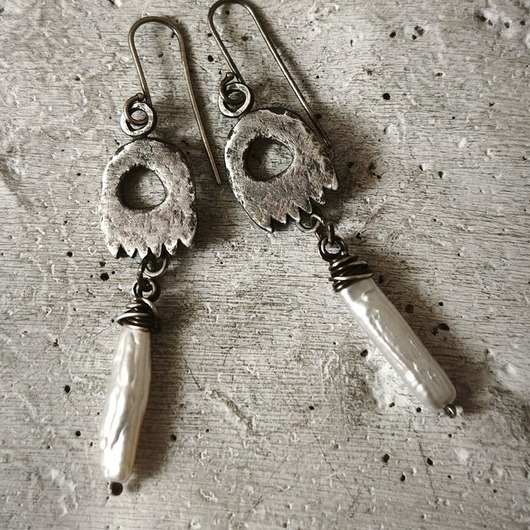 kolczyki srebrne Kolczyki srebrne awangardowe