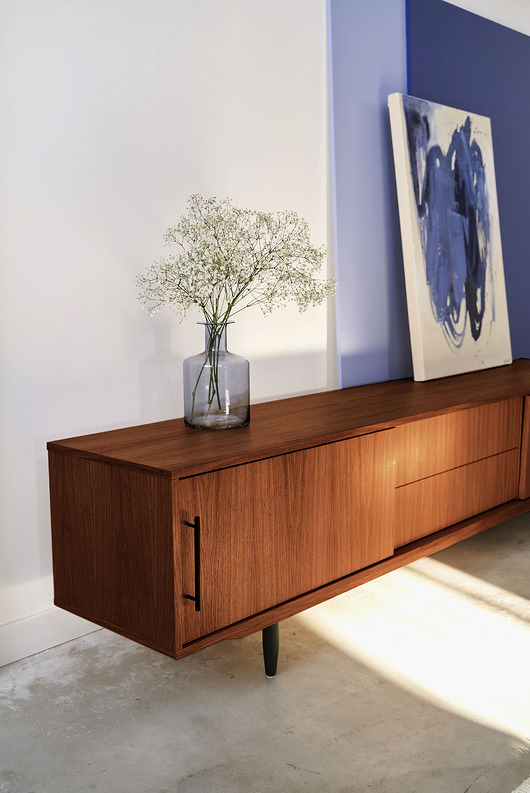 komody i szafki Komoda sideboard T-S01 drzwi przesuwne oraz 2 szuflady
