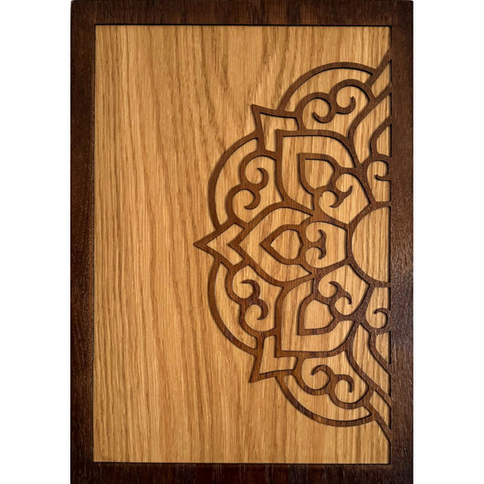 obrazy Drewniany obraz Mandala symetrii