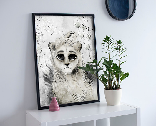 ARLO - plakat na płótnie 50x70 do pokoju dziecka Mojo Graffi