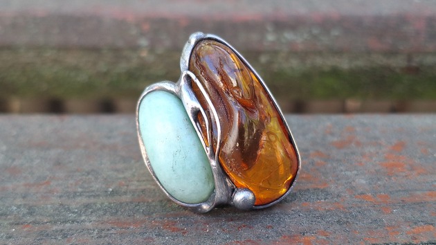 pierścionki - różne Big - pierścionek regulowany