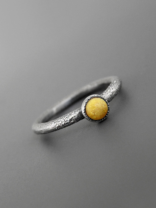 pierścionki srebrne Pierścionek Bursztyn - srebro 925