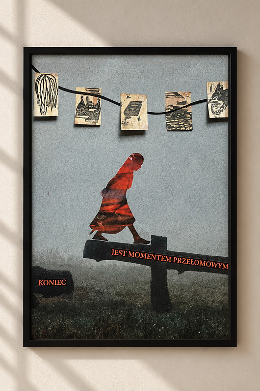 plakaty Plakat Koniec - surrealistyczny kolaż