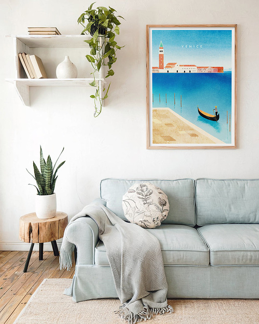 plakaty Wenecja Włochy - plakat 50x70 cm - Canal Grande i Dzwonnica św. Marka