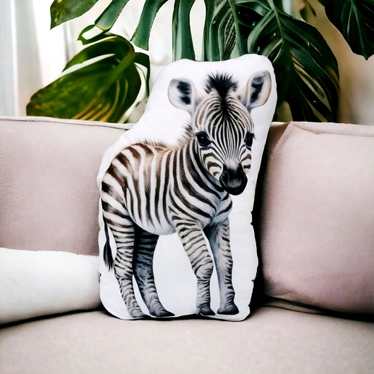 poduszki z grafiką Poduszka zebra przytulanka zebra maskotka z zebrą