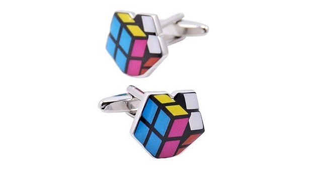 Spinki do mankietów kostka rubika rubik AKADEMIA STYLU