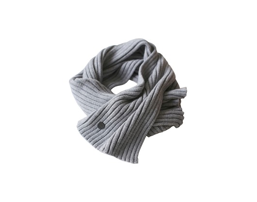 Zimowy wełniany szalik GREY MELANGE Le petit cochonnet