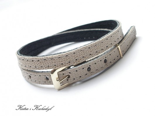 Pasek  - beige Katia i krokodyl