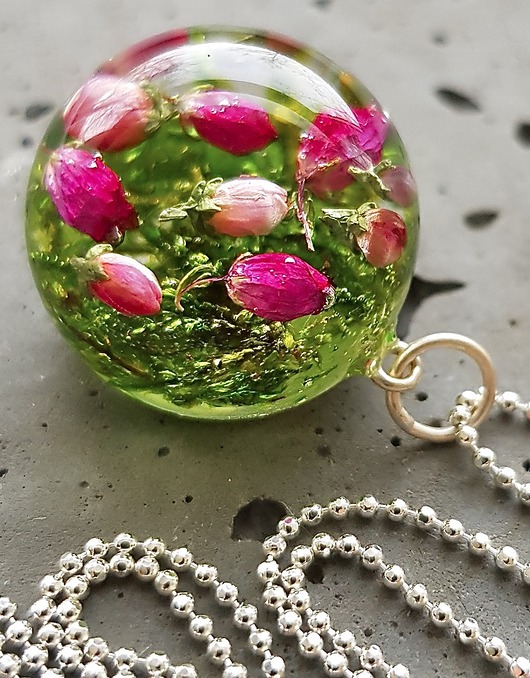 naszyjnik z wrosem i mchem Grol Jewellery