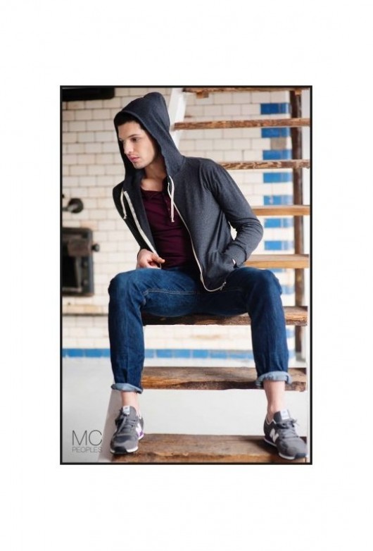 White Zip Hoodie 'Darker Shade of Gray" McPeoples