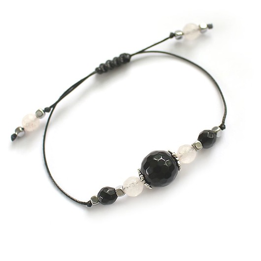 bransoletki z kamieni naturalnych Odporność - Onyks, kwarc różowy, hematyt