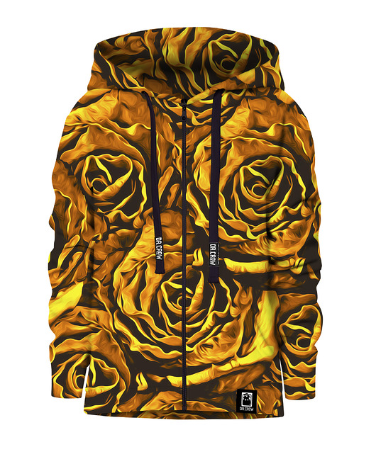 bluzy dla chłopców Bluza Zamek Chłopiec DR.CROW Gold Roses
