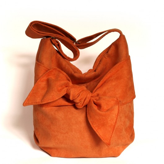 bow medium bag  /  orange MOONAXA