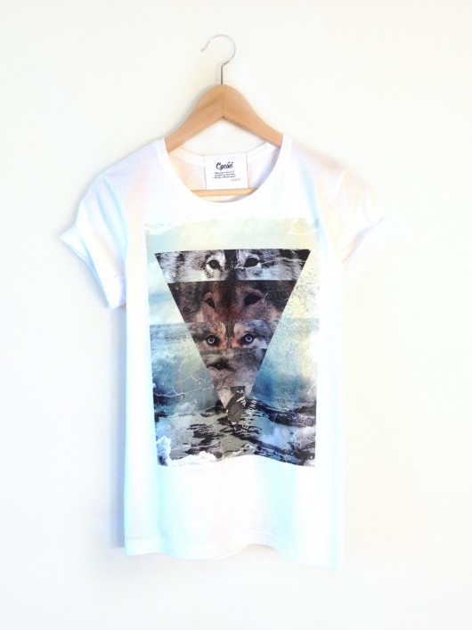T shirt z dzikim printem w wilki -Wild Triangl M deleted_12136308