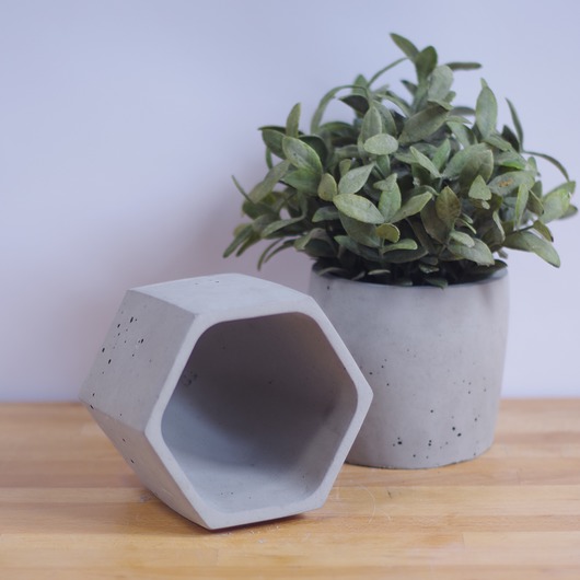 Betonowa Donica Hexagon Szara Format Home and Design