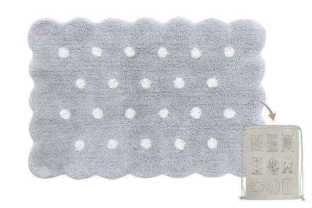 dywany Dywan Lorena Canals Mini Biscuit Pearl Grey 70x100