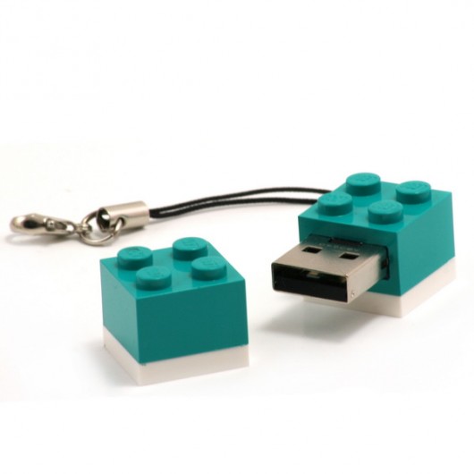 Turkucowy pendrive klocek 4GB agabag
