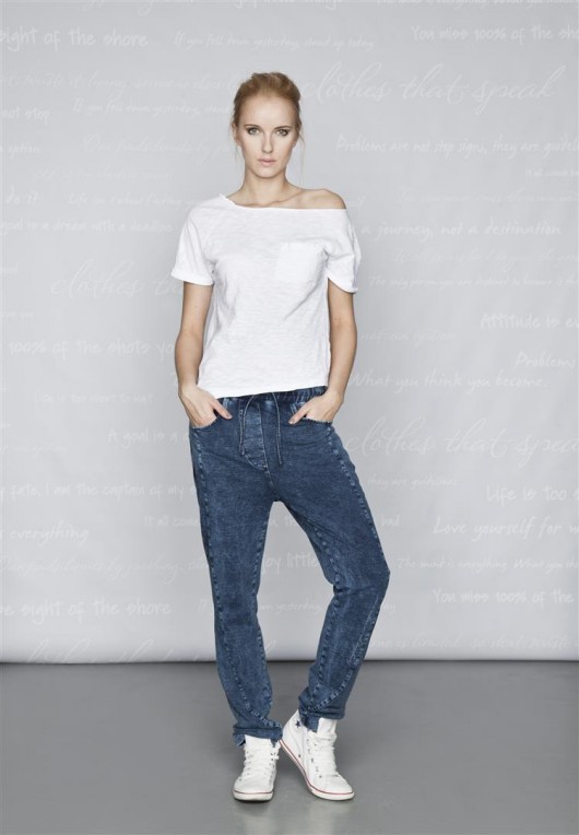 Spodnie BE WILD denim (011D2) My manifesto