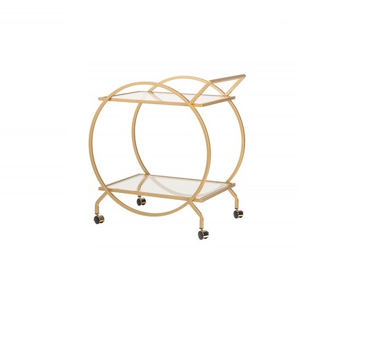 Barek na kółkach Steward złoty 80cm Home Design