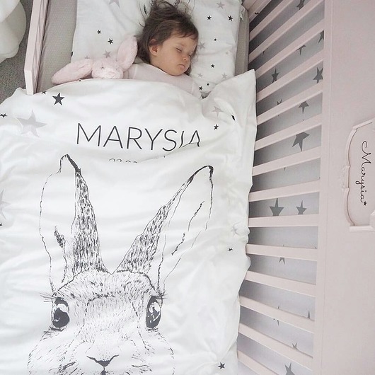 PERSONALIZOWANY Komplet poszewek SWEET BUNNY eclectic living