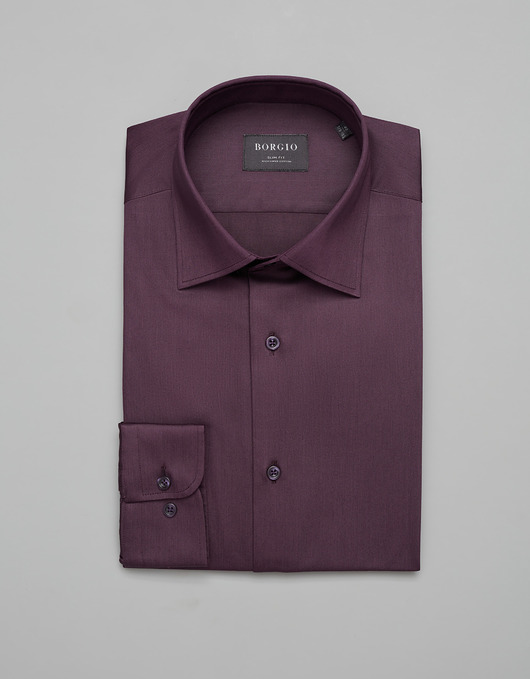 koszule męskie Koszula męska simeria 00377 fiolet slim fit