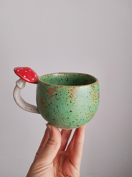 kubki Kubek z grzybem muchomorem