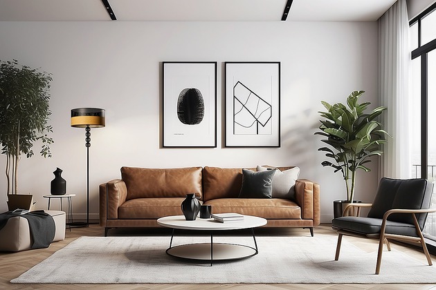 lampy podłogowe Eklektyczna lampa stojąca z designerskim abażurem BERMUDY DUAL