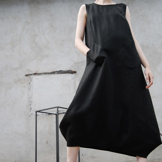 sukienki midi damskie Czarna marana