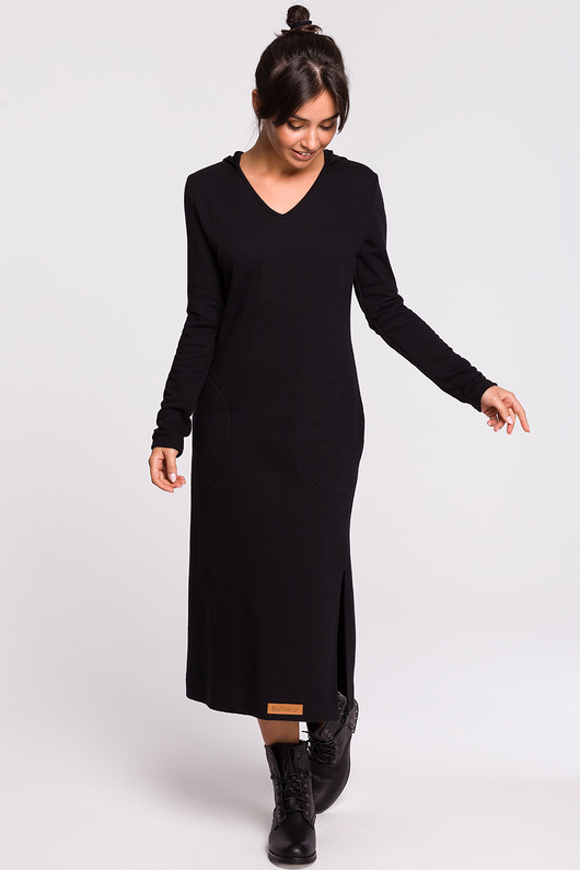 Sukienka maxi- czarna(B-128) Be