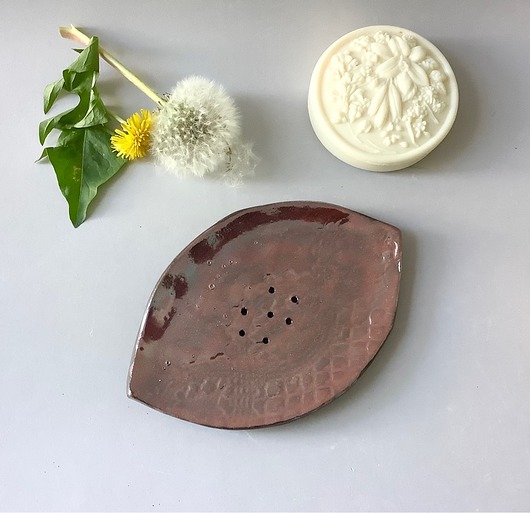 mydelniczki Mydelniczka ceramiczna  "Czerwone złoto"