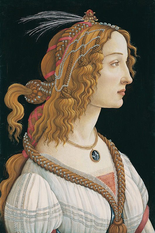 obrazy Portret Nimfy - Sandro Botticielli