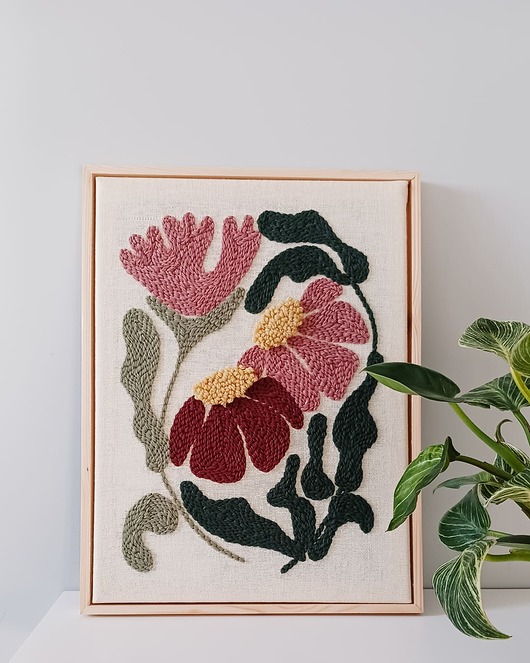 obrazy Obraz punch needle "Rudbekie" Na ZAMÓWIENIE