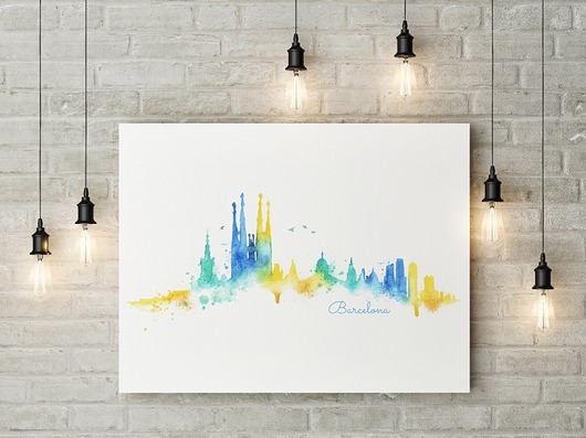 Plakat BARCELONA 50x70 cm Well Wall